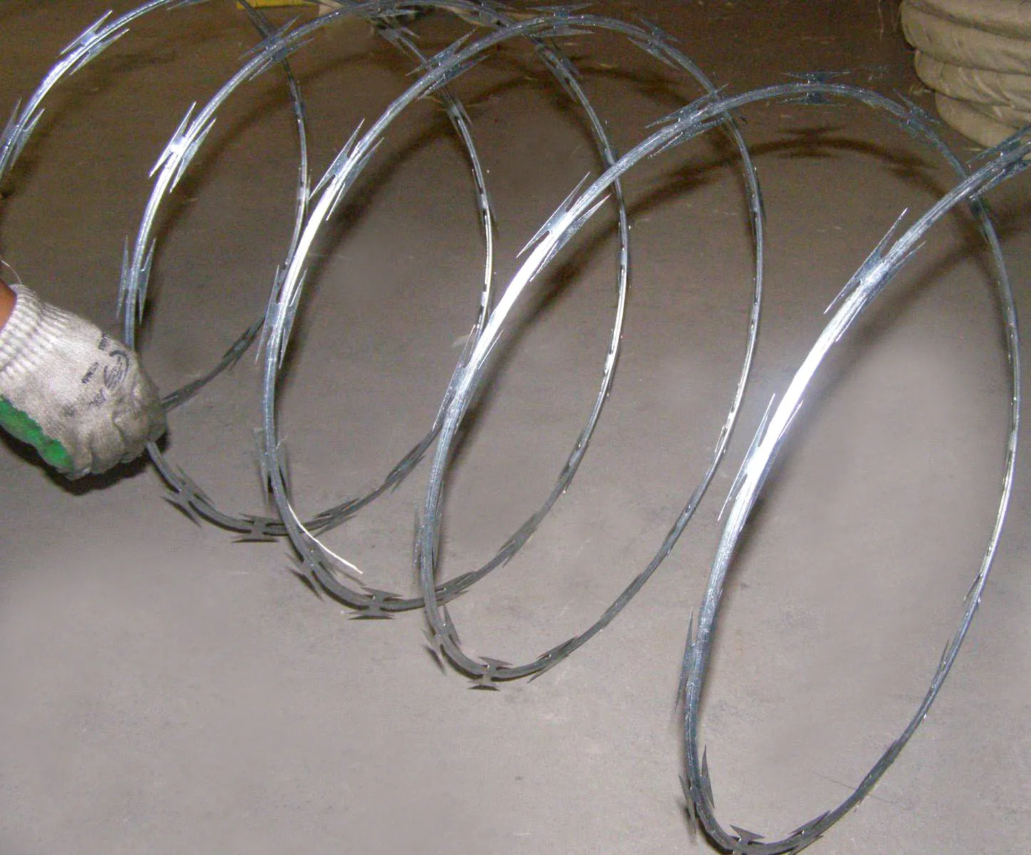 shooting nails in concrete