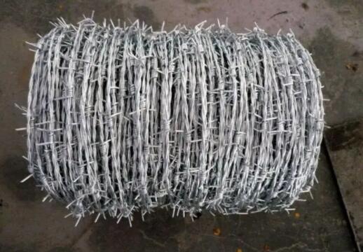 Galvanized barbed rope is mainly marketed to farms